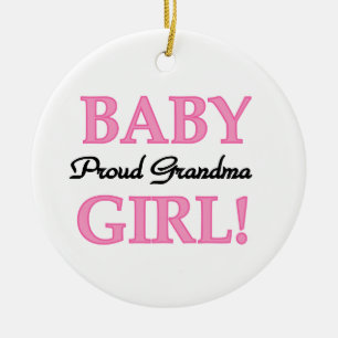 Proud Oma Baby Girl Geschenke Keramikornament