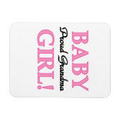 Proud Oma Baby Girl Geschenke Magnet (Horizontal)