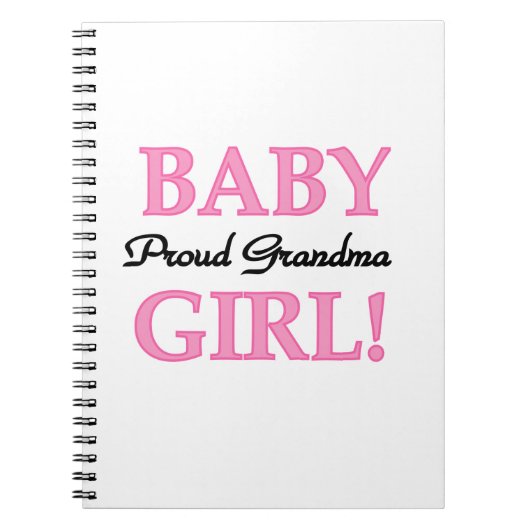 Proud Oma Baby Girl Geschenke Notizblock (Vorderseite)