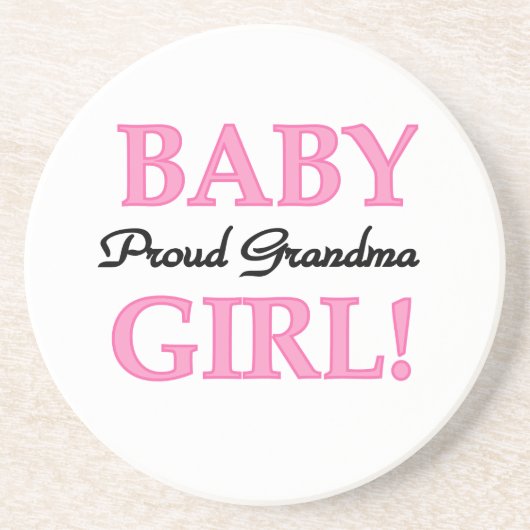 Proud Oma Baby Girl Geschenke Untersetzer (Vorne)