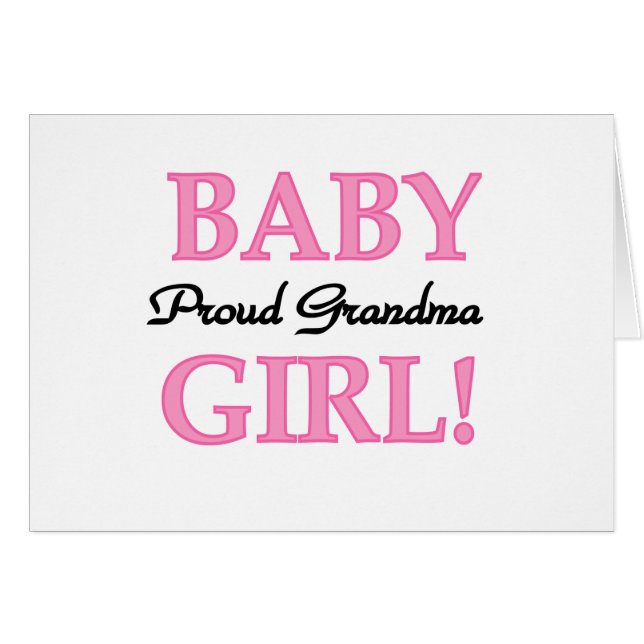 Proud Oma Baby Girl Tshirts und Geschenke (Vorderseite (Horizontal))