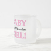Proud Oma Baby Girl Tshirts und Geschenke Mattglastasse (VorderseiteRechts)
