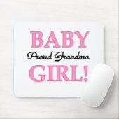 Proud Oma Baby Girl Tshirts und Geschenke Mousepad (Mit Mouse)