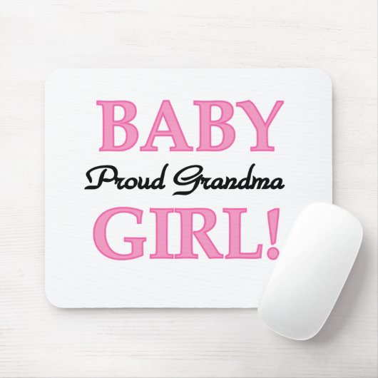 Proud Oma Baby Girl Tshirts und Geschenke Mousepad (Mit Mouse)