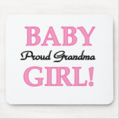 Proud Oma Baby Girl Tshirts und Geschenke Mousepad (Vorne)