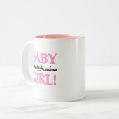 Proud Oma Baby Girl Tshirts und Geschenke Zweifarbige Tasse (Vorderseite Links)