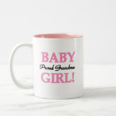Proud Oma Baby Girl Tshirts und Geschenke Zweifarbige Tasse (Links)