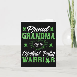 Proud Oma Cerebral Palsy Krieger Bewusstsein Karte