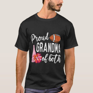 Proud Oma Cheerleader & Football Player T-Shirt