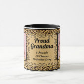Proud Oma Cheetah Print 2 Foto Tasse (Zentrum)