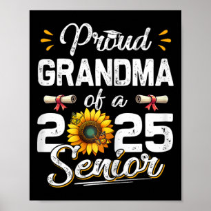 Proud Oma der Frauen mit einer Cl of 2025 Senior R Poster