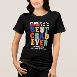 Proud Oma des Besten Grad je Tri-Blend Shirt