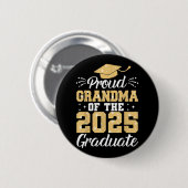 Proud Oma des Graduate Abschluss Gran Gran 2025 Button (Vorne & Hinten)