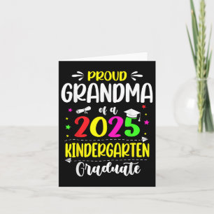 Proud Oma einer Cl of 2025 Kindergarten-Absolventi Karte