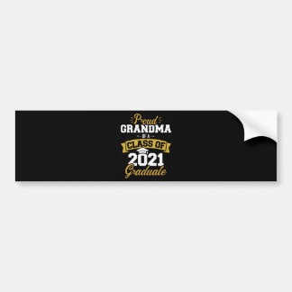 Proud Oma einer Klasse von 2021 Absolvent Autoaufkleber