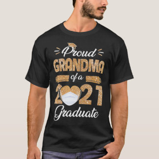 Proud Oma einer Klasse von 2021 Gesichtsmaske Grad T-Shirt