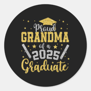 Proud Oma eines 2025 abgeschlossenen Senior CL of Runder Aufkleber