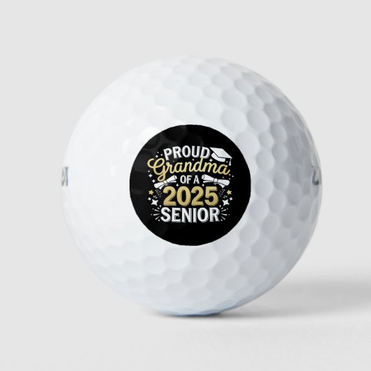 Proud Oma eines Abschlusses mit Abschluss 2025 Gol Golfball (Vorderseite)