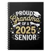 Proud Oma eines Abschlusses mit Abschluss 2025 Gol Notizblock (Vorderseite)