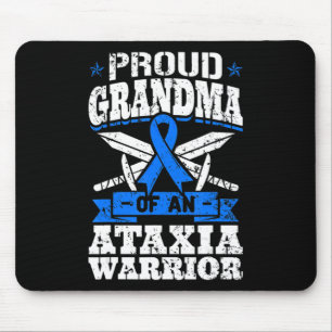 Proud Oma eines Ataxia Krieger Bewusstsein Ribbo Mousepad