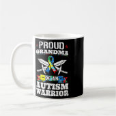 Proud Oma eines Autismus Kriegers Autistische Awar Kaffeetasse (Links)