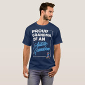 Proud Oma eines Autismus T-Shirt (Vorne ganz)