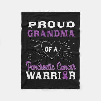 Proud Oma eines Bauchspeicheldrüsenkrebs-Krieger-P Fleecedecke