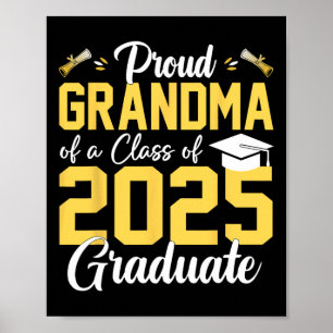 Proud Oma eines CL of 2025 Graduate Senior Grad Poster