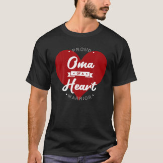 Proud Oma eines Herzkriegers CHD Operation Transpl T-Shirt
