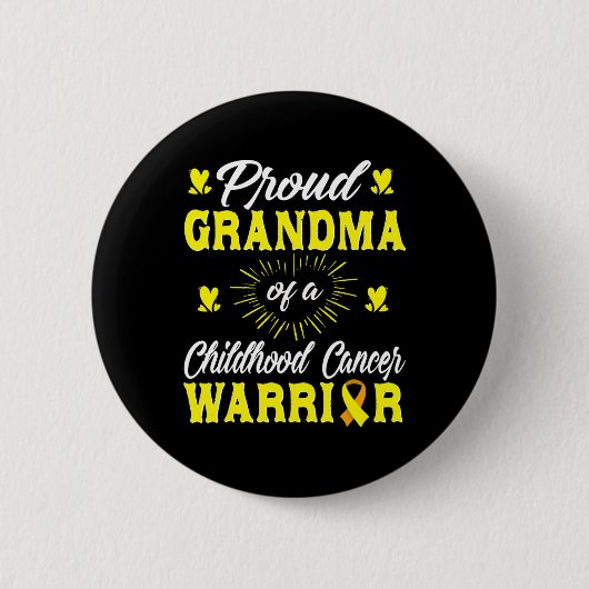Proud Oma eines Krebserregers im Kindesalter Aware Button (Vorderseite)