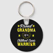 Proud Oma eines Krebserregers im Kindesalter Aware Schlüsselanhänger (Vorderseite)