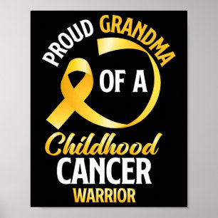 Proud Oma eines Krebserregers im Kindesalter Poster