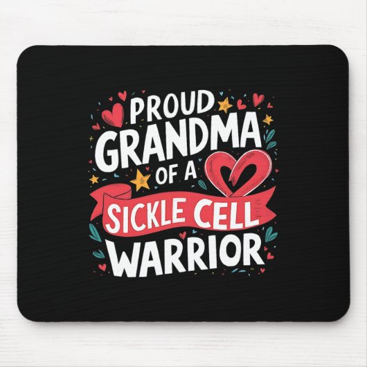 Proud Oma eines Sichelzellenkriegers Mousepad (Vorne)