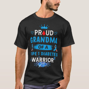 Proud Oma eines Typ-1-Diabetes-Kriegers TD1 Dia T-Shirt