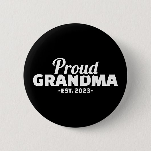 Proud Oma est. 2023 Button (Vorderseite)