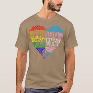 Proud Oma LGBT mit Regenbogen und Transgender Fl T-Shirt