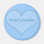 Proud Oma Magnet, blau Magnet (Vorne)