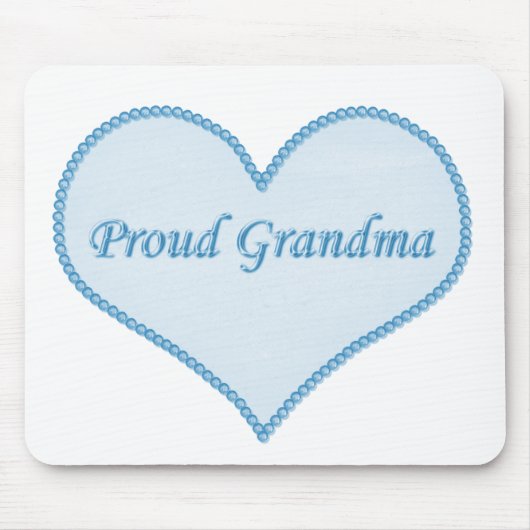 Proud Oma Mousepad, blau Mousepad (Vorne)