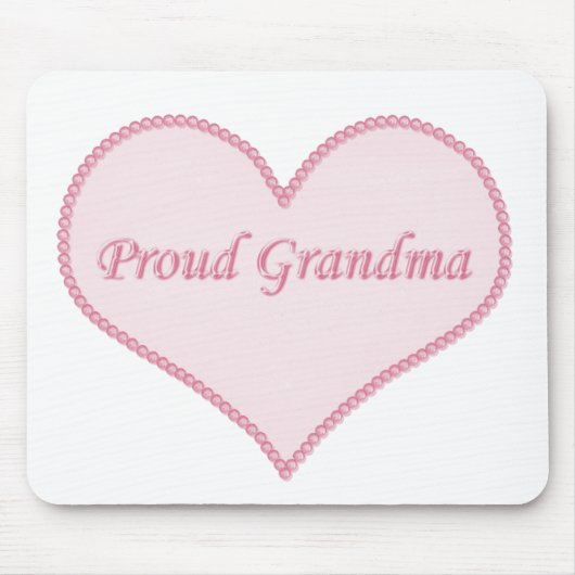 Proud Oma Mousepad, Rosa Mousepad (Vorne)