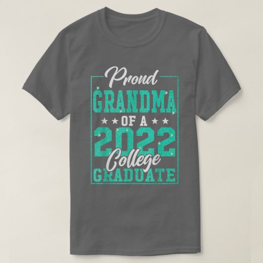 Proud Oma of a 2022 Uni Graduate Graduation T-Shirt (Design vorne)