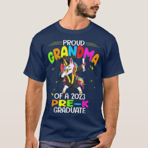Proud Oma of a 2023 PreK Graduate Unicorn Grad T-Shirt