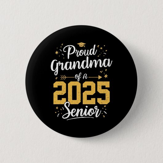 Proud Oma of a 2025 Senior 2025 Cl of 2025 Gra Button (Vorderseite)