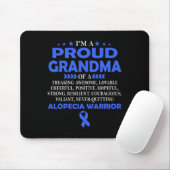 Proud Oma of Alopecia Kriegrior Mousepad (Mit Mouse)