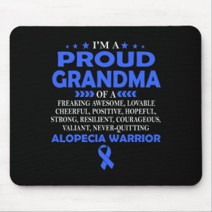 Proud Oma of Alopecia Kriegrior Mousepad