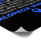 Proud Oma of Alopecia Kriegrior Poster (Ecke)