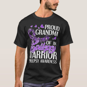Proud Oma of Epilepsy Warrior Epilepsy Awarene T-Shirt