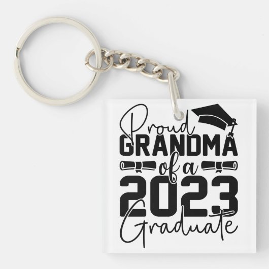 Proud Oma of Graduate 2023 Schlüsselanhänger (Vorderseite)