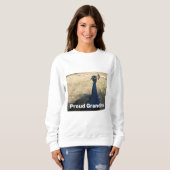 Proud Oma Vibrannt Peacock Foto Animal Sweatshirt (Vorne ganz)