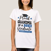 Proud Oma von 2022 Absolvent schwarzen blauen Tass T-Shirt (Vorderseite)