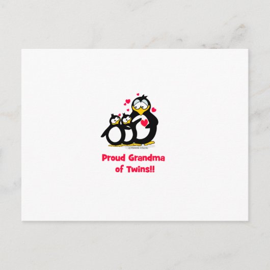 Proud Oma von Twins Postkarte (Vorderseite)